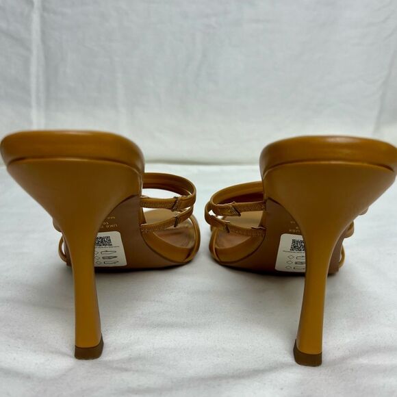 ASOS DESIGN NWOT Strappy Sandals 3.75” Heels Pointed Open Toe Brown Size 8 - Picture 5 of 8